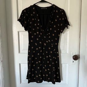 Abercrombie and fitch floral wrap dress